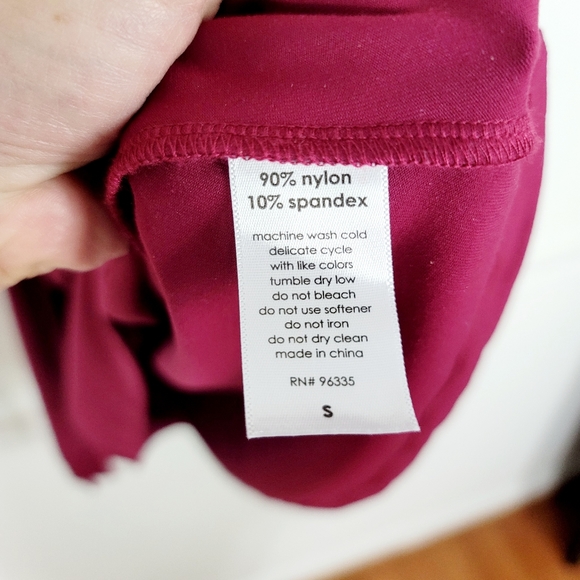 Susana Monaco burgundy long sleeve cutout mini dress - Picture 7 of 8